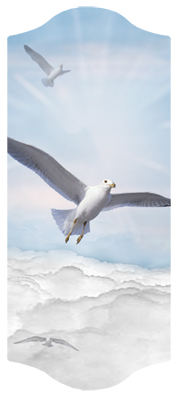 DARAY-C-101-BL Journey Home Clouds Birds Blue